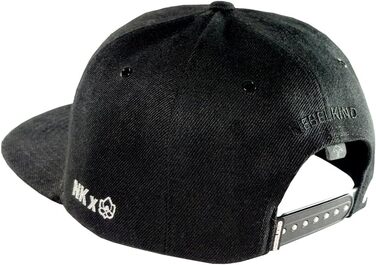 Кепка Nebelkind Snapback Steini Der Keller: універсальний розмір, чорно-сіра, для чоловіків та жінок, стильна бейсболка в стилі streetwear