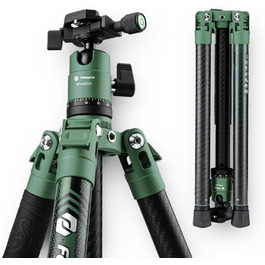 Штатив Fotopro X-Aircross 3 Green: карбоновий, 152 см, кулькова головка 360°, максимальне навантаження 10 кг