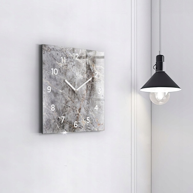Настінний годинник Wallfluent, сірий, 30 см