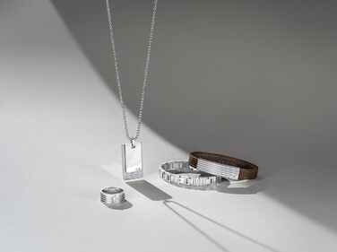 Браслет Calvin Klein NETWORK чоловічий сріблястий з застібкою-кнебелем, сталь