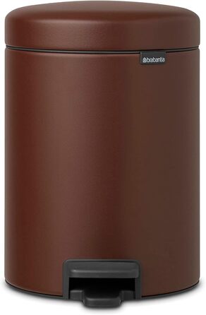 Відро для сміття Brabantia NewIcon 30L з м'яким закриттям, педальним механізмом та знімним внутрішнім відром (29 x 38 x 68 см, коричневе)