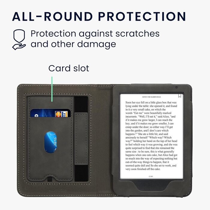 Чохол-книжка kwmobile для Kobo Clara BW/Clara Colour/Tolino Shine (5) / Shine Color з петлею для руки, дизайн 