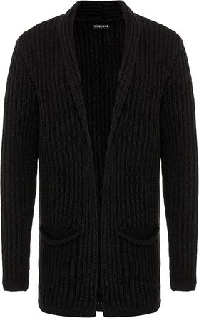 Чоловічий кардиган Redbridge, довгий крій, чорний колір