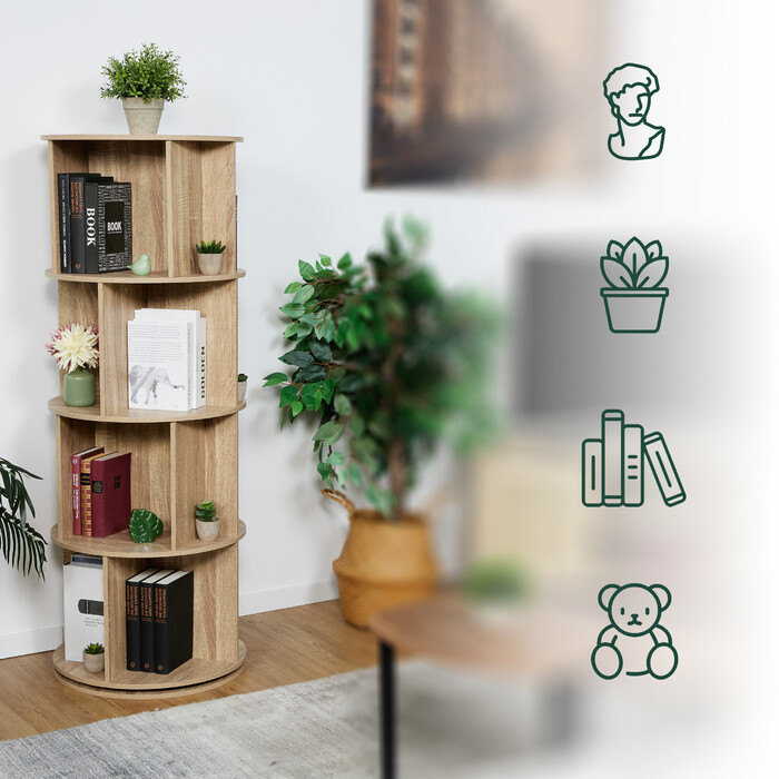 Поворотна полиця для книг Relaxdays