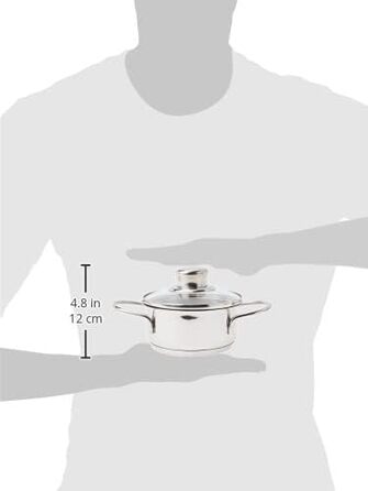 Міні-каструля Fissler Häppchen з нержавіючої сталі 12 см, 0,5 л, з кришкою, для індукції