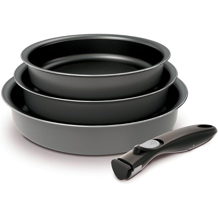 Набір антипригарних сковорідок Avilia (4 шт.) 16-28 см, AM Salus Hard System, ізольовані ручки, Made in Italy