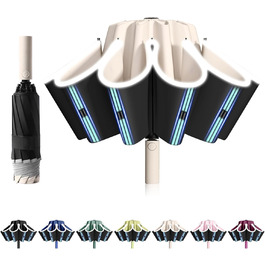 Міцний парасолька з 40 спиць, автоматичний парасолька-кніпс, діаметр 105 см - для жінок та чоловіків (Holzreis)