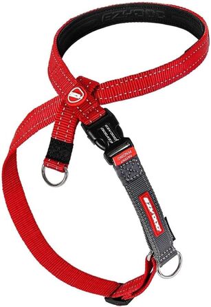 EzyDog Anti-Pull Harness for Dogs - Crosscheck Dog Harness for Small, Medium and Large Dogs, Dog Training Accessories, Reflective, Adjustable Sizes (XS, Red)