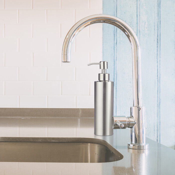 Relaxdays Stainless Steel Soap Dispenser