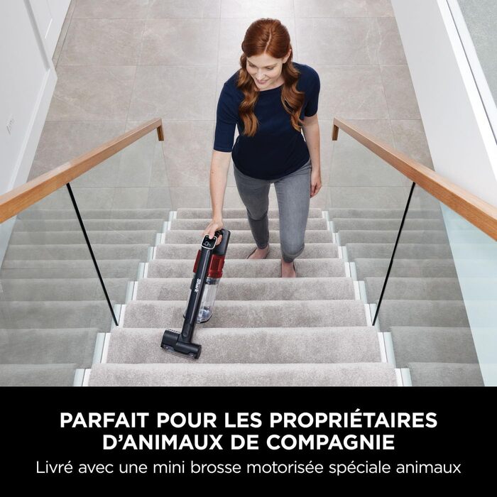 Пылесос Shark IZ300EUT: аккумуляторный, без щетины, 60 мин работы, DuoClean, насадка для щелей 20 см, комплект для ухода за животными и автомобилем