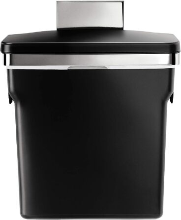 Висувний сміттєвий контейнер для сортування simplehuman CW1016 на 35 л, 2 секції, вбудована система для кухні зі сталевою рамою