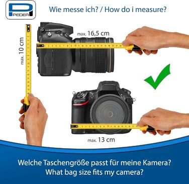 PEDEA SLR 'Guard' – Фотосумка-месенджер для дзеркальної камери (Зелена, L) з дощовиком та відділеннями для аксесуарів