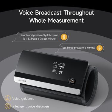 Smart тонометр Yuwell YE630CR: цифровий, з Bluetooth, мовлення, акумулятор, для дому та відпочинку