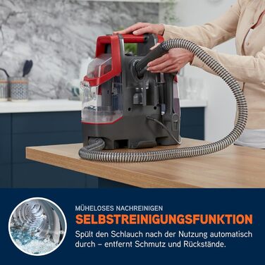 Портативний відпарювач Vax SpotWash Duo для чищення плям на килимах та м'яких меблях з насадкою для тварин, аксесуари для щоденного прибирання, насадки для різних поверхонь та миючий розчин (Spotwash EU)