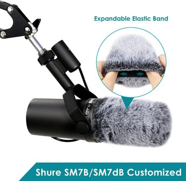 Шарнірний мікрофонний тримач YOUSHARES для Shure SM7B з поп-фільтром та кабелеутримувачами, для студійної звукозапису