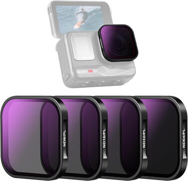 Набір фільтрів ND та CPL NEEWER для Insta360 Ace Pro: ND16, ND32, ND64, CPL – 4 шт.