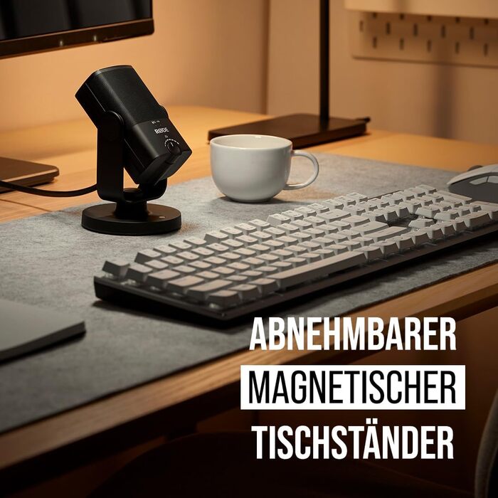 Мікрофон RØDE NT-USB Mini: USB-мікрофон для подкастів, стрімінгу, геймінгу та запису музики (чорний)