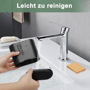 Тримач для електричної зубної щітки - органайзер для ванної кімнати, знімний, з отвором для стоку води, чорний, середній