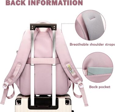 Водонепроникний рюкзак для школи JANSBEN для дівчаток та хлопчиків, багатосекційний, ідеальний для 10-річних дітей, підлітків та 5 класу, фіолетовий