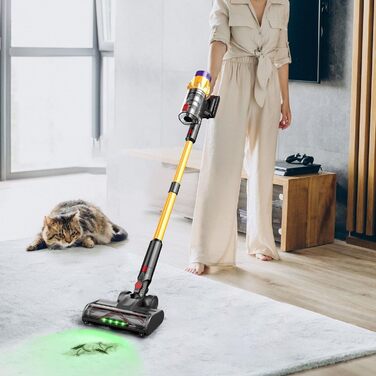 Bergxperten Orizom: Акумуляторний пилосос з автоматичним визначенням пилу | 60 хв роботи | Без мішка | Для килимів, твердих підлог та шерсті тварин | 550 Вт