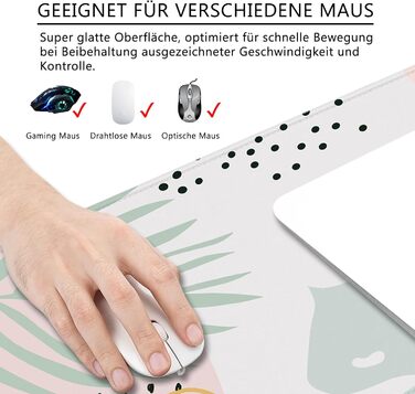 Килимок для миші Octopus, фіолетовий, 80x30 см, XL, для геймінгу, великий, з принтом Океан