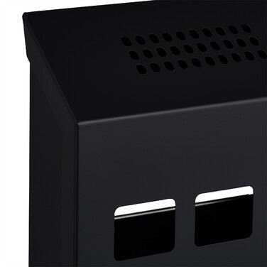 Relaxdays Black Wall-Mounted Cup Holder