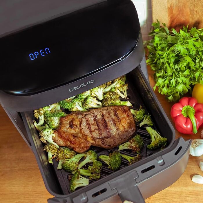 Фритюрниця, духовка та гриль Cecotec Cecofry FoodCourt 11000 Connected: 11 л, 1850 Вт, 3-в-1, 8 програм, Wi-Fi, 40-230ºC