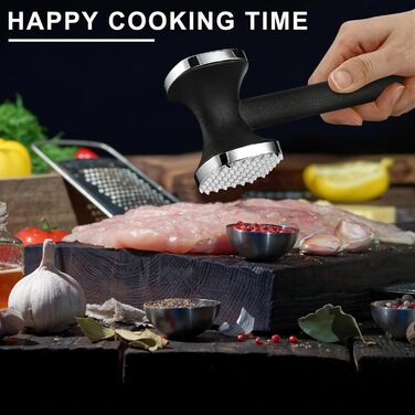 М'ясорубка-молоток Fleischklopfer: для стейків, шніцелів, курки, свинини та яловичини, безпечна для миття в посудомийній машині