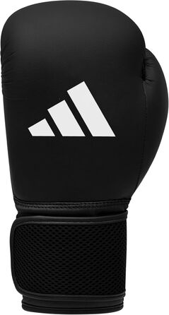 Боксерські рукавички Adidas Hybrid 25 - модель для початківців (Чорний, 6 oz)