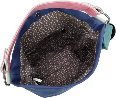 Сумка жіноча Fritzi Izzy Olga Canvas Hobo, веганська, з регульованим ременем, 37x27x17 см, багатокольорова (Navy)