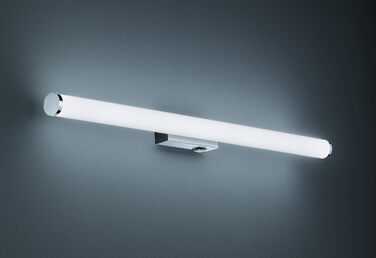 lightling LED Wall Light/Bathroom Light/Mirror Light Leo, Protection Class IP44, in matte black metal, 80.4 x 5.5 x 8.5 cm (80 cm)