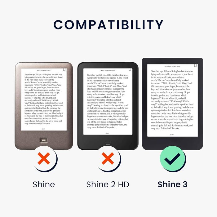 Чохол-книжка kwmobile для Tolino Shine 3 - яскравий чохол для eReader, блакитний, жовтий, зелений