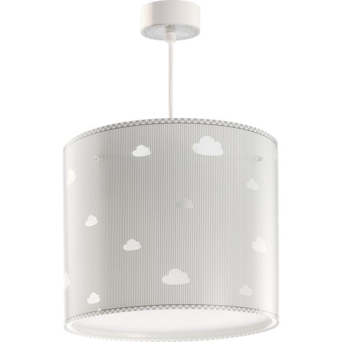 Children's Lamp Pendant Light Hanging Lamp Clouds Sweet Dreams Grey, 26 x 26 x 23 cm
