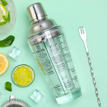 Набір для коктейлів Ohuhu 17 частин, преміум-набір бармена з нержавіючої сталі, аксесуари для приготування коктейлів, подарунок для жінок та чоловіків