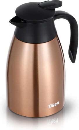 1.5L Thermos Flask Stainless Steel Double-Walled Vacuum Insulation Insulated Carafe Coffee Pot