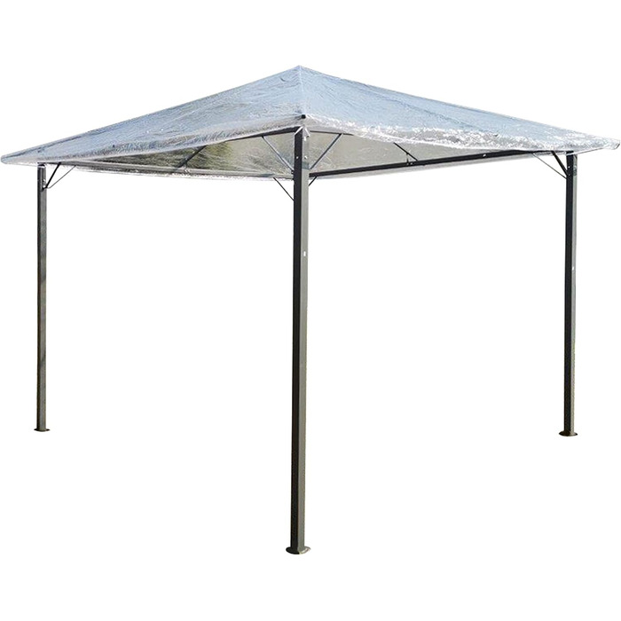 QUICK STAR 3x3m Waterproof Transparent Pavilion Cover (3 x 3 m without Flap)