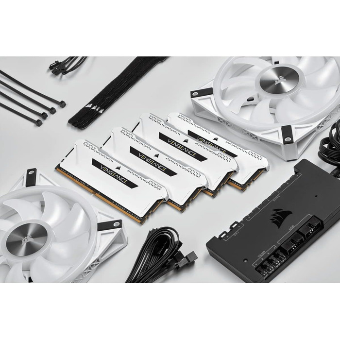 Оперативна пам'ять Corsair Vengeance RGB PRO SL 32GB (2x16GB) DDR4 3200MHz (PC4-25600) C16, 1.35V, Білий