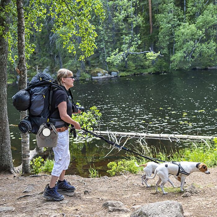 Набір для годування собак: сумка-органайзер з двома складними мисками, BPA-free, для подорожей, кемпінгу, авто