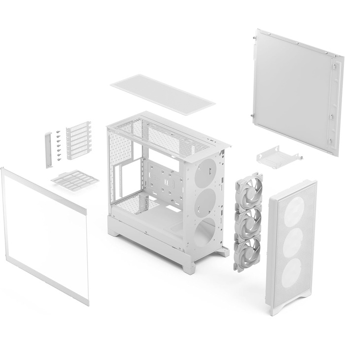 Корпус для ПК Fractal Design Pop Air 2 Black Mesh ATX, 3 вентилятори 120 мм, загартоване скло, RGB