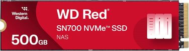 WD Red SN700 500GB NVMe SSD для NAS - Швидкий та надійний накопичувач M.2 PCIe