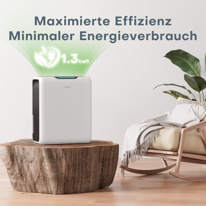 Електричний осушувач повітря CONOPU 3000 мл з автоматичним відтаванням та тихим режимом (30 дБ)