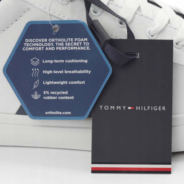 Спортивні кросівки Tommy Hilfiger білі, розмір 44, текстильні, дихаючі, на шнурівці