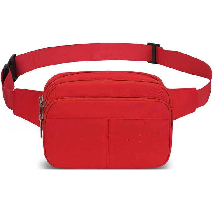 Поясна сумка на пояс для чоловіків та жінок, спортивна, для подорожей, прогулянок з собакою, червона