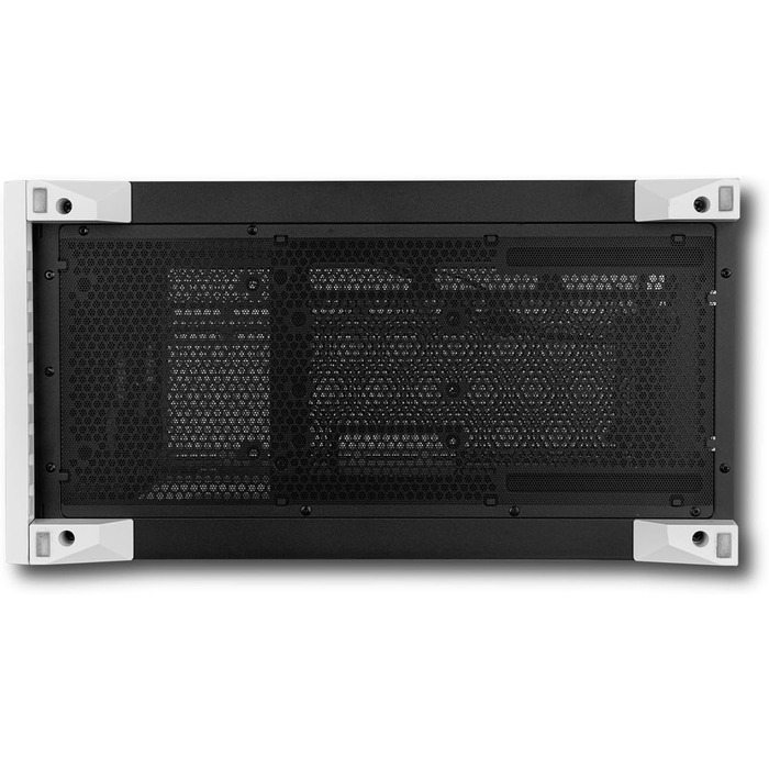 Корпус для ПК NOX Hummer Element White – ATX/Micro-ATX/ITX Midi Tower з сітчастою передньою та верхньою панелями, скло, 3 x 140 мм вентилятори, підтримка 10 вентиляторів, USB-C/USB 3.0, білий