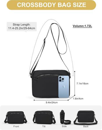 Чоловіча та жіноча поясна сумка Bauchtasche SZSYCN для спорту та активного відпочинку (чорна)