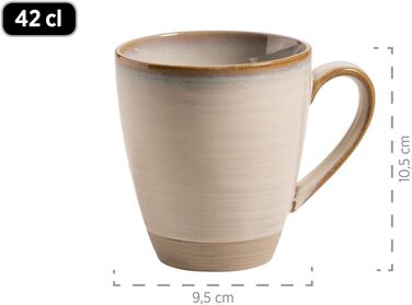 Набір посуду MÄSER Nottingham Vintage для 4 осіб (20 предметів), бежевий, кераміка