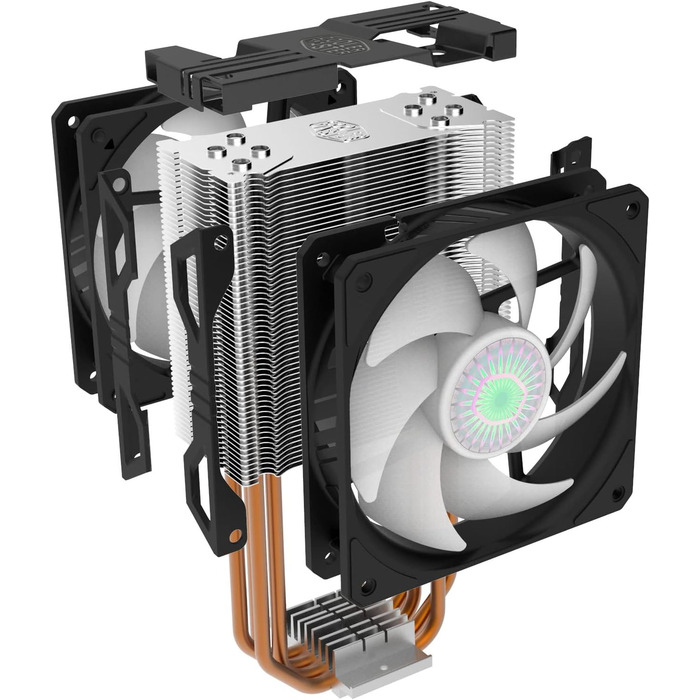 Охолоджувач CPU Cooler Master Hyper 212 LED Turbo ARGB з підтримкою LGA1700, 4 теплові трубки, RGB-вентилятор SF120R