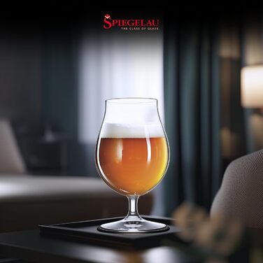 Набір келихів для пива Spiegelau Beer Classics, 475 мл, 6 шт., кришталеве скло, б'яртюльпани, для пива, підходять для посудомийної машини