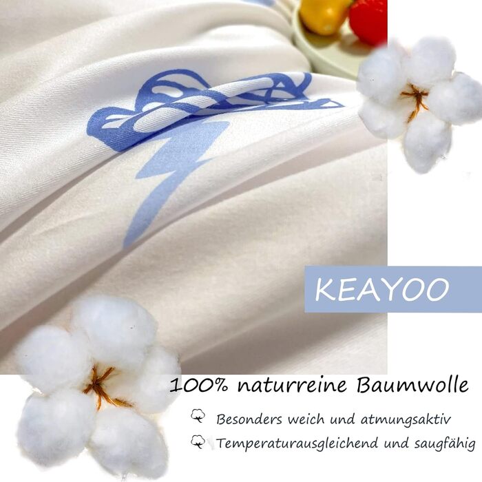 Дитяча постільна білизна 100x135 см з малюнком олівцем (Тварини та дерева), 100% бавовна, білий колір, на блискавці