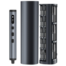 Набір мініатюрних електричних викруток 78 в 1 - прецизійний набір з магнітними Torx викрутками, LED дисплеєм та 5 рівнями крутного моменту для ноутбуків, окулярів, годинників, ПК